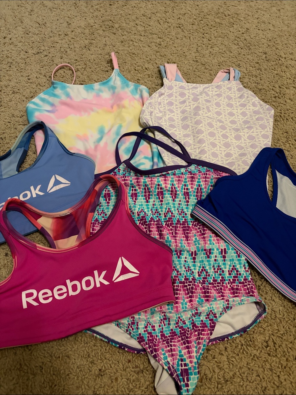 Girls Size L Swim and sport tank bundle